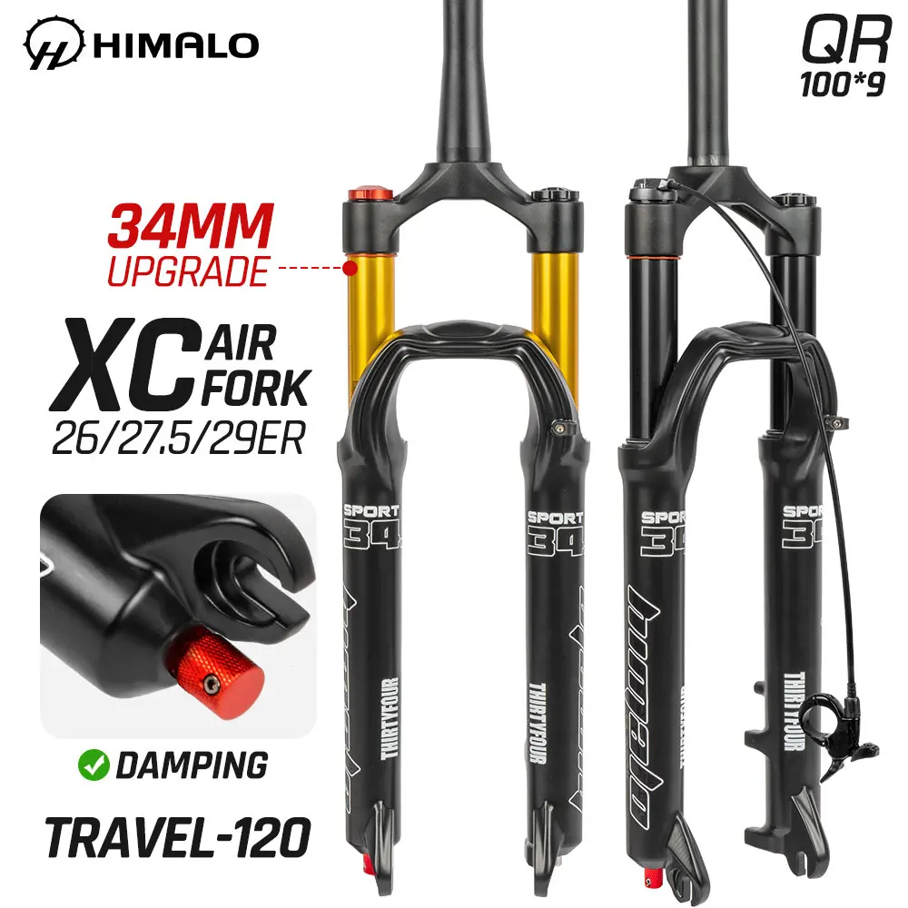 HIMALO Air Suspension Fork Rebound Adjustment Aluminum Alloy 34MM 26 27