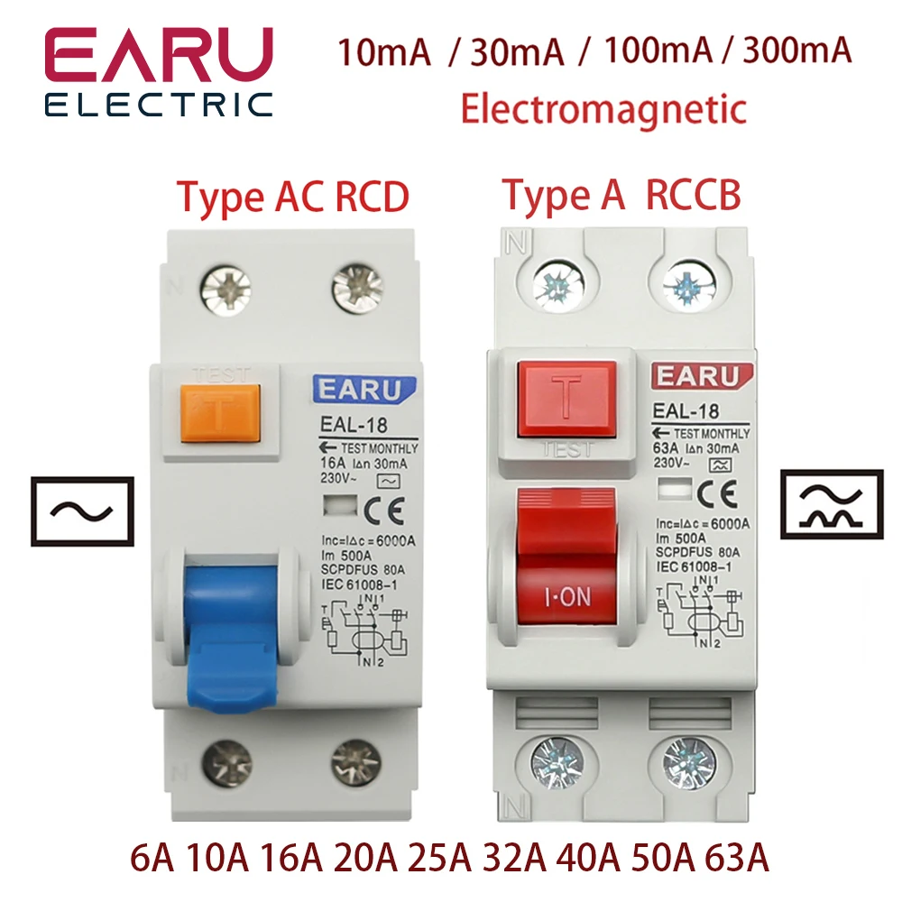 2P1030100300mATypeAACRCCBRCDELCBResidualCurrentCircuit 2P1030100300mATypeAACRCCBRCDELCBResidualCurrentCircuit