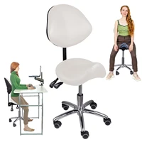 Saddle Rolling Adjustable Chair Adjustable Height Ergonomic Saddle Stool for Kitchen Salon Work Area Clinic Living Room 1