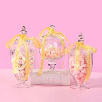Transparent Glass Candy Jar Storage Tank Food Container Organizer Storage Bottle Decorative Jar Candy Box Dried Fruit Box Gift 2