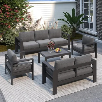 Oversized Aluminum All-Weather Patio Set 1