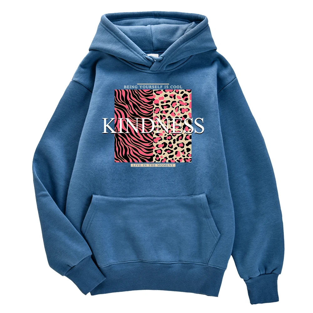 

Мужской пуловер Kindness Live In The Instant с принтом, Классический тканевый спортивный костюм, ретро Топ с карманами и круглым вырезом в стиле Харадзюку, эстетичная одежда