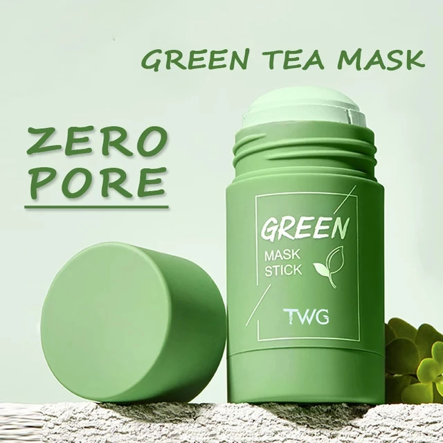 Mascarilla de limpieza de té verde, máscara sólida que limpia profundamente  los puntos negros, palo de barro, Control de aceite, película de barro,  cuidado de la piel facial, 40g - AliExpress