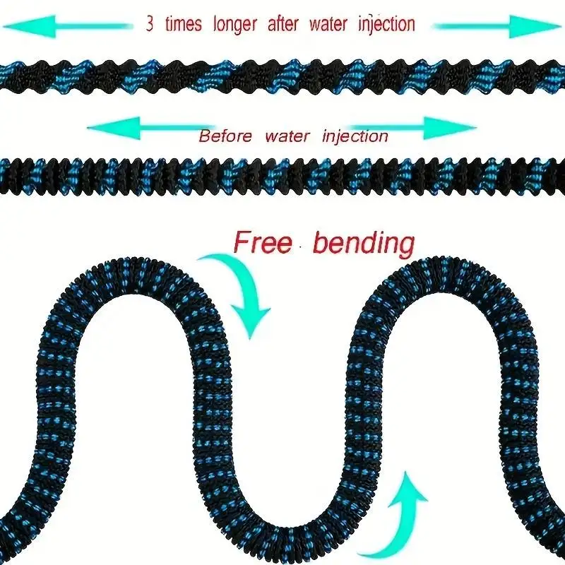 1PC garden hose Retractable hose, extended garden hose 1/2 diameter high pressure car washer tube irrigation Magic irrigation