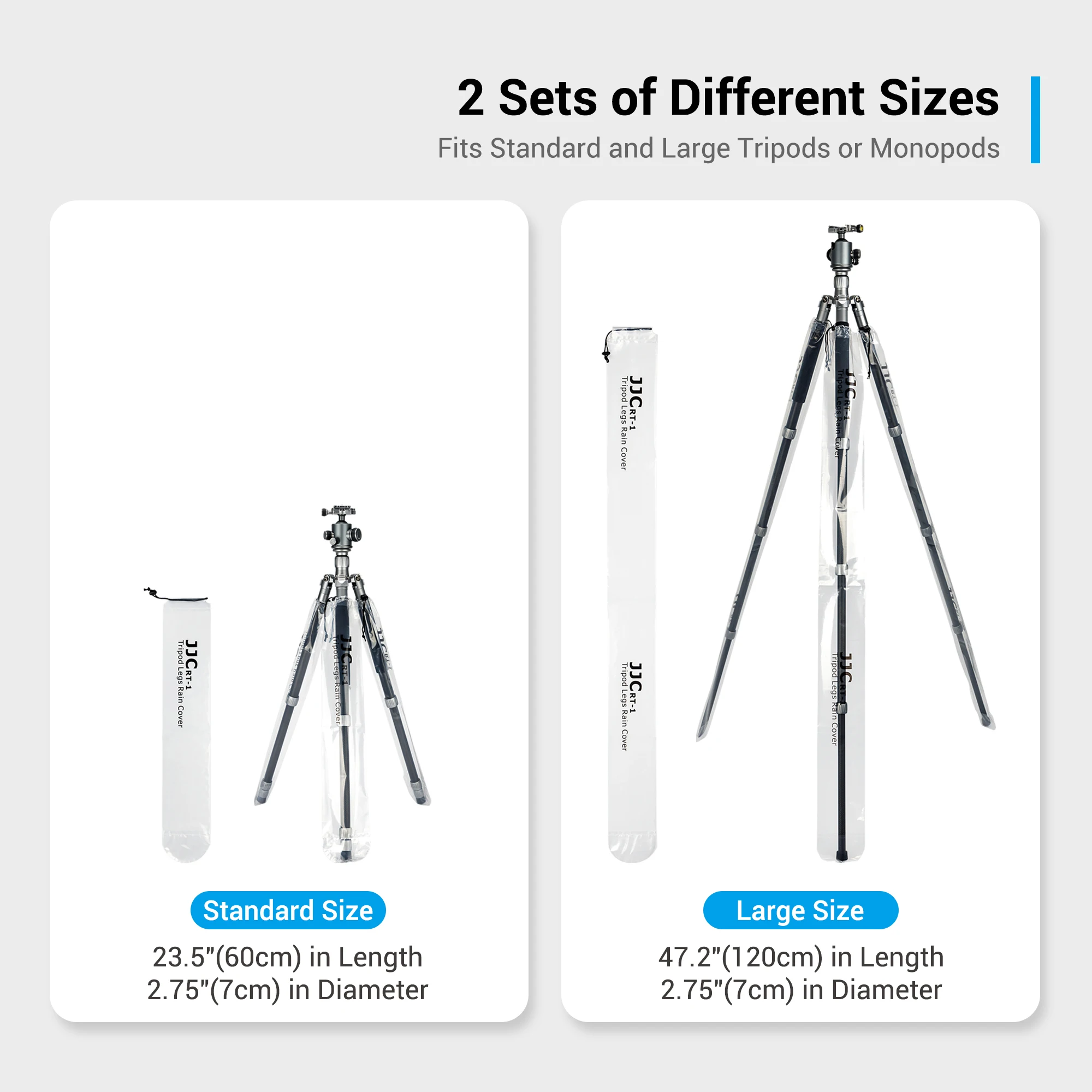 Camera Rain Cover Waterproof Tripod Leg Rain Covers Raincoat Tripod Equipment Monopod Protective Case Rainproof Accessories Drawstring Closure