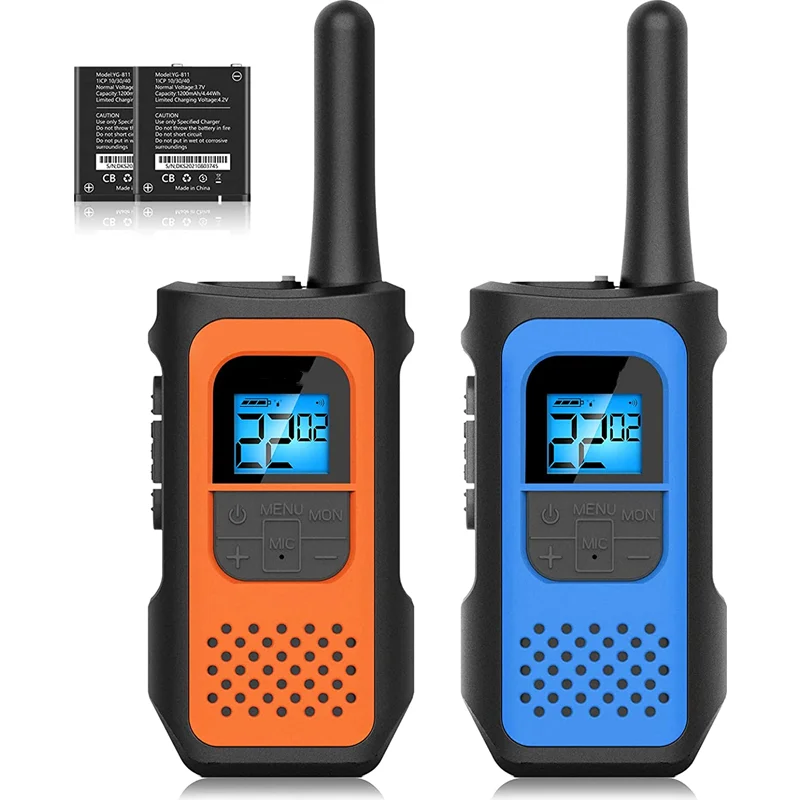 

1Pc Walkie Talkies Rechargeable Long Range Walkie Talkie 2 Way Radios 22 Channels VOX Scan LCD Display Adult Kid Outdoor Home