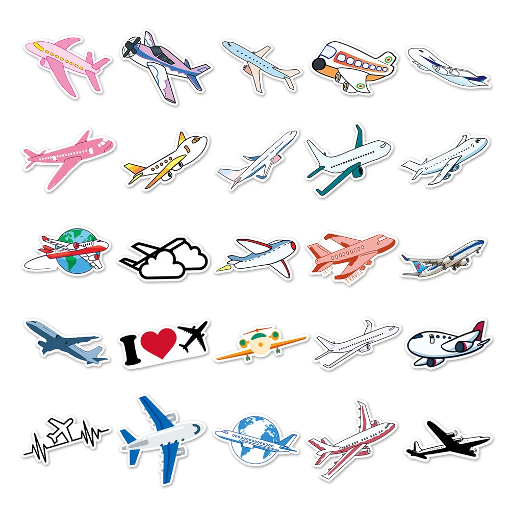 24pcs Travel Stickers Airplane Journey Globe Diy Scrapbooking Photo Album  Decor