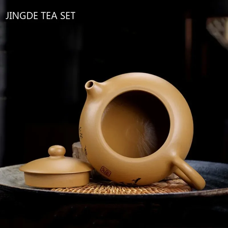 Chinese Yixing tea pots Purple Clay Teapot Raw ore Gold Section Mud beauty kettle Handmade Custom Boutique Tea set 240ml