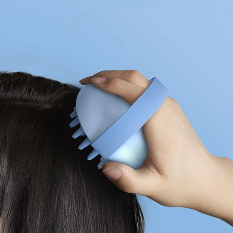 Silicone Scalp Massager Shampoo Brush Washing Shower Hair Massager Clean Brush Bath Shower Hair Cleaning Comb Massager For Head 3