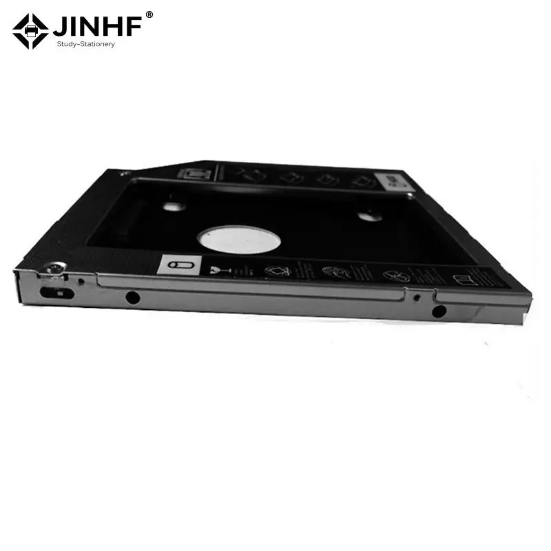 Caixa Plástica da Movimentação do Disco Rígido Caixa do Case do Hdd para o Portátil Cd-rom Dvd-rom Hdd Caddy Sata 3.0 Optibay 2.5 9.5 12.7 mm - Imagem 4