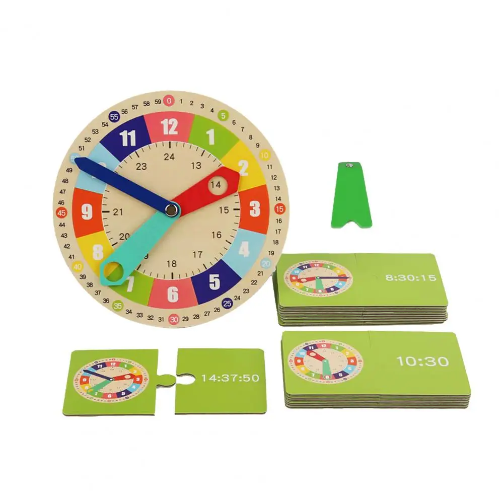 Tanio 1 zestaw przydatne drewniany zegar stabilne dzieci sklep