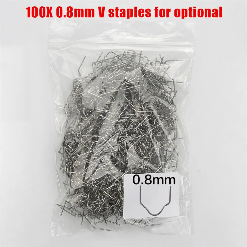 100pcs Hot Stapler Welding Soldering Tools Plastic Repair Standard Pre Cut Wave Staples Automotive Repair Kit