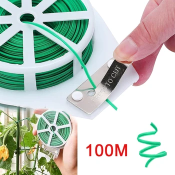 Garden Twist Ties Multifunctional Strapping Tools for Climbing Plants Reusable Self-Adhesive Wire Ties for Flowering Plants Screws 1