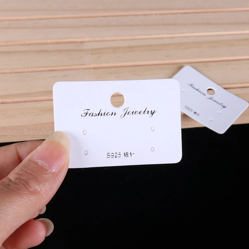 

100 шт., держатель для бумаги и сережек, 3 х5 см