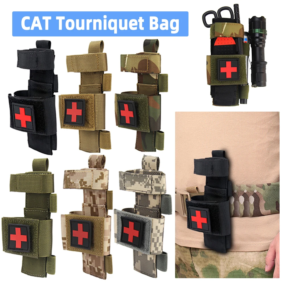 Tourniquet tas, 2 stuks 15 x 5 cm waterdichte 600D Oxford stof Tourniquet tas, 2 stuks 15 x 5 cm waterdichte 600D Oxford stof