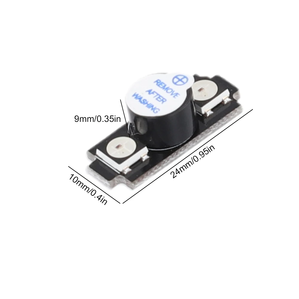 다채로운 RGB LED 액티브 알람 부저, 경고음 스피커, 5V 부저 비퍼, RC FPV 프리스타일 드론 교체 DIY 부품, WS2812