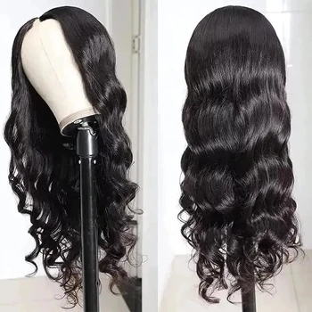 250 Density V Part Wig Human Hair Body Wave Upgrade V Part Wig No Leave Out Glueless V Part Wig Human Hair Wig Remy Hair Daily 1