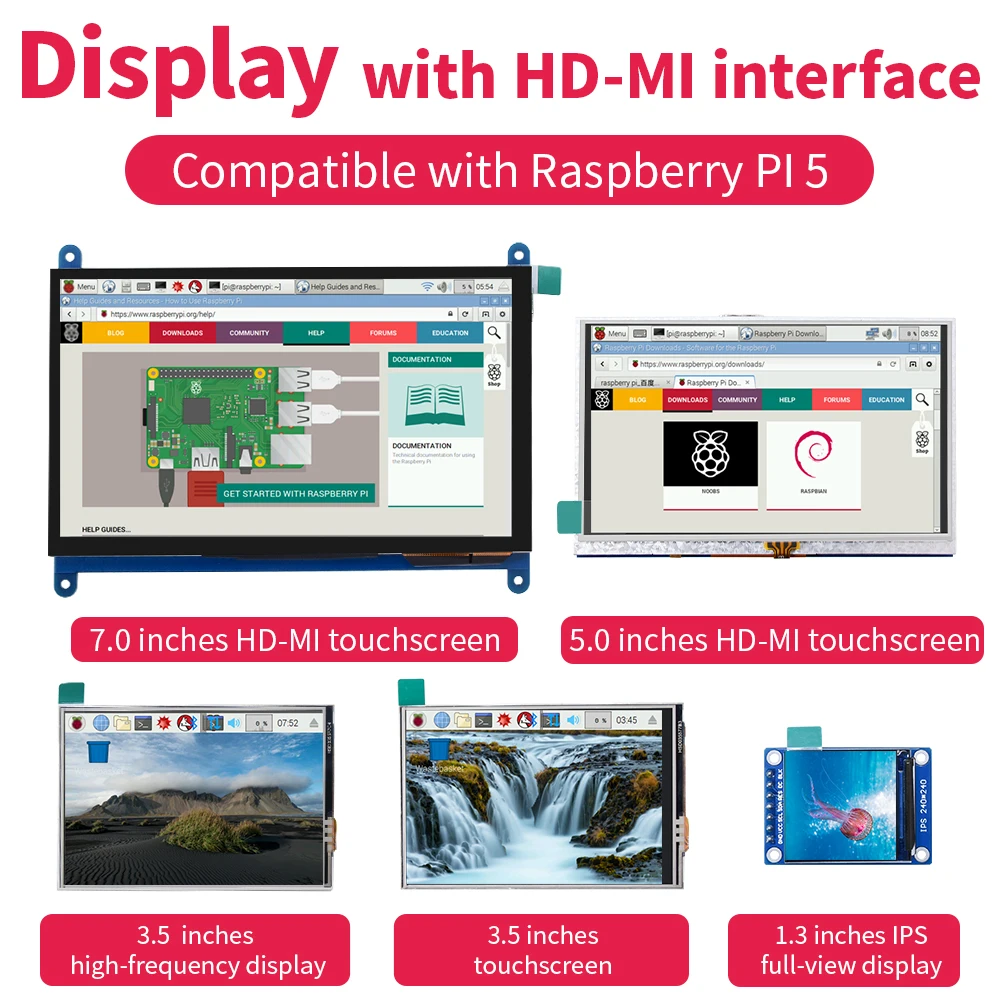 Keyestudio-pantalla-t-ctil-IPS-HD-MI-para-Raspberry-PI-Generation-con ...