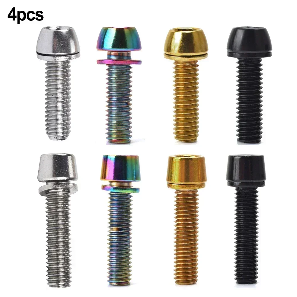 10 Boulons De Tige De Vélo M6x20 Mm - Acier Allié - Avec Rondelles - Pour Potence, Tige De Selle, Porte-bidon