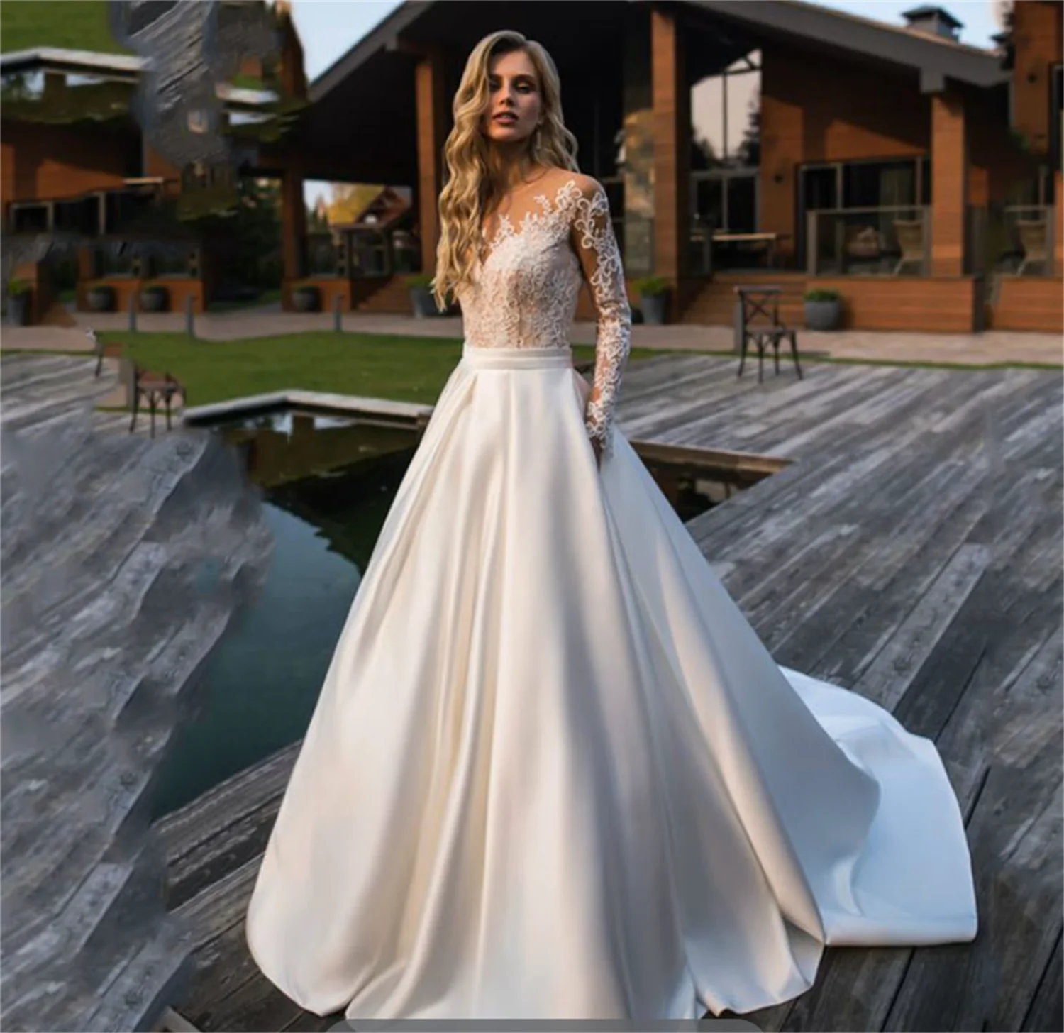 

Morning Light Bride Dresses Wedding Dress Woman 2023 Cheap Casual Womens Dresses Simple and Elegant Wedding Dress 2024 Women