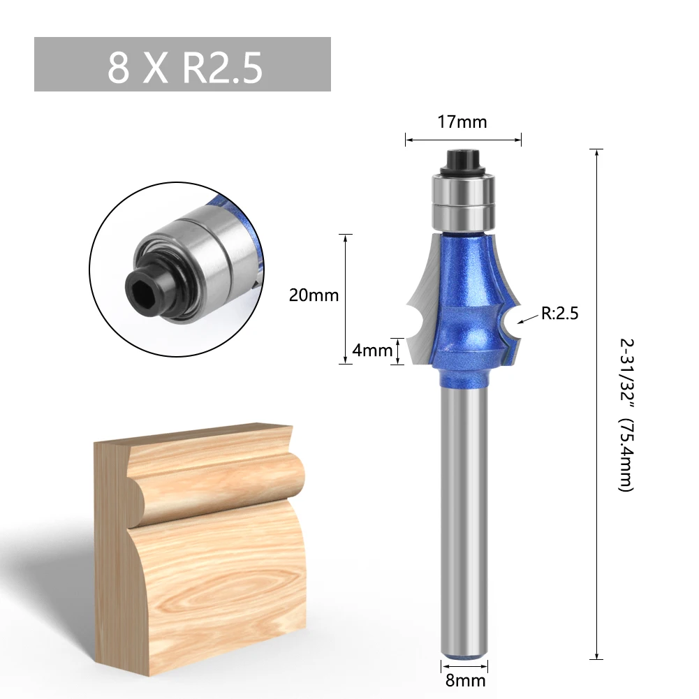 LAVIE 8mm 1pc Hochwertige Zeichnung Linie Router Bit Set Für Holzbearbeitung Fräser H08092 – Detail 3