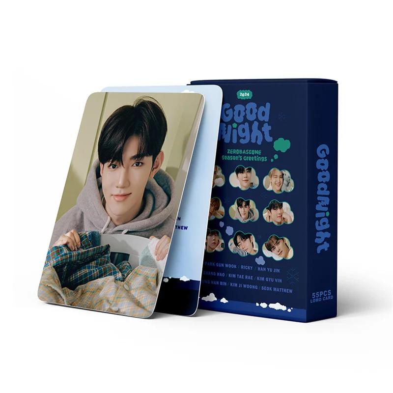 

55pcs/set KPOP ZB1 New Album 2024 GOOD NIGHT LOMO Card Zhang Hao Shen Quan Rui Cheng Han Bin IDOL Postcard Photo Card