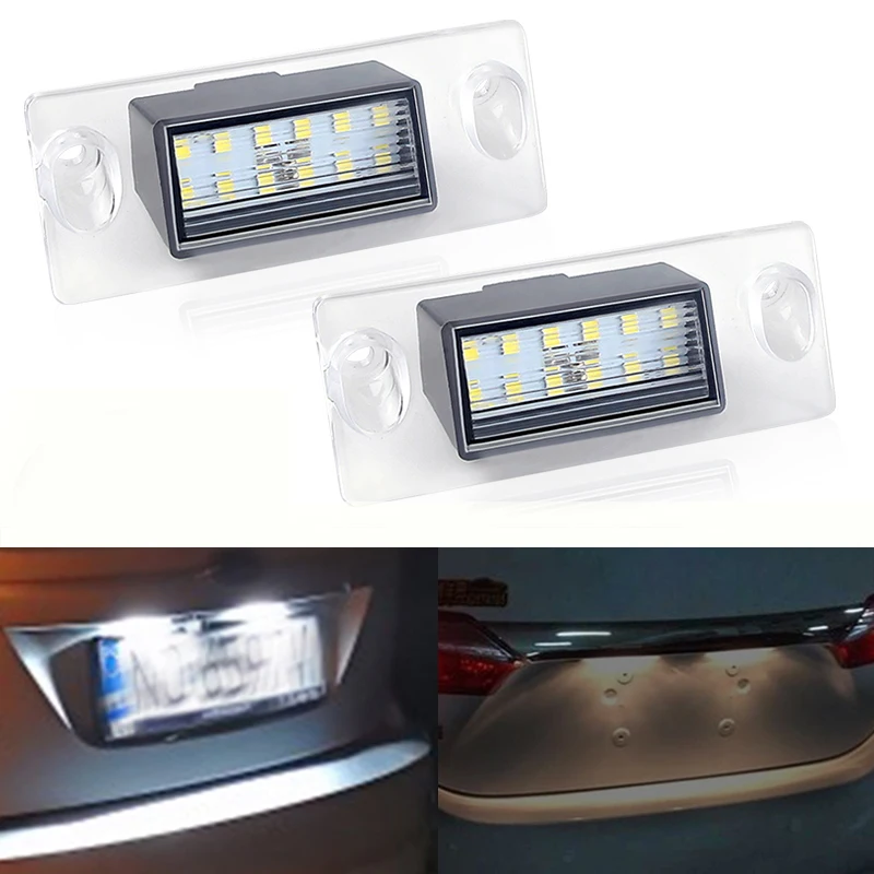 2Pc Led License Number Plate Light For Audi A4 B5 Avant 95-01 A3 8L 96-03 S4 B5 Avant 96-03 A4 S4 Avant 95-09 A3 S3 97-03