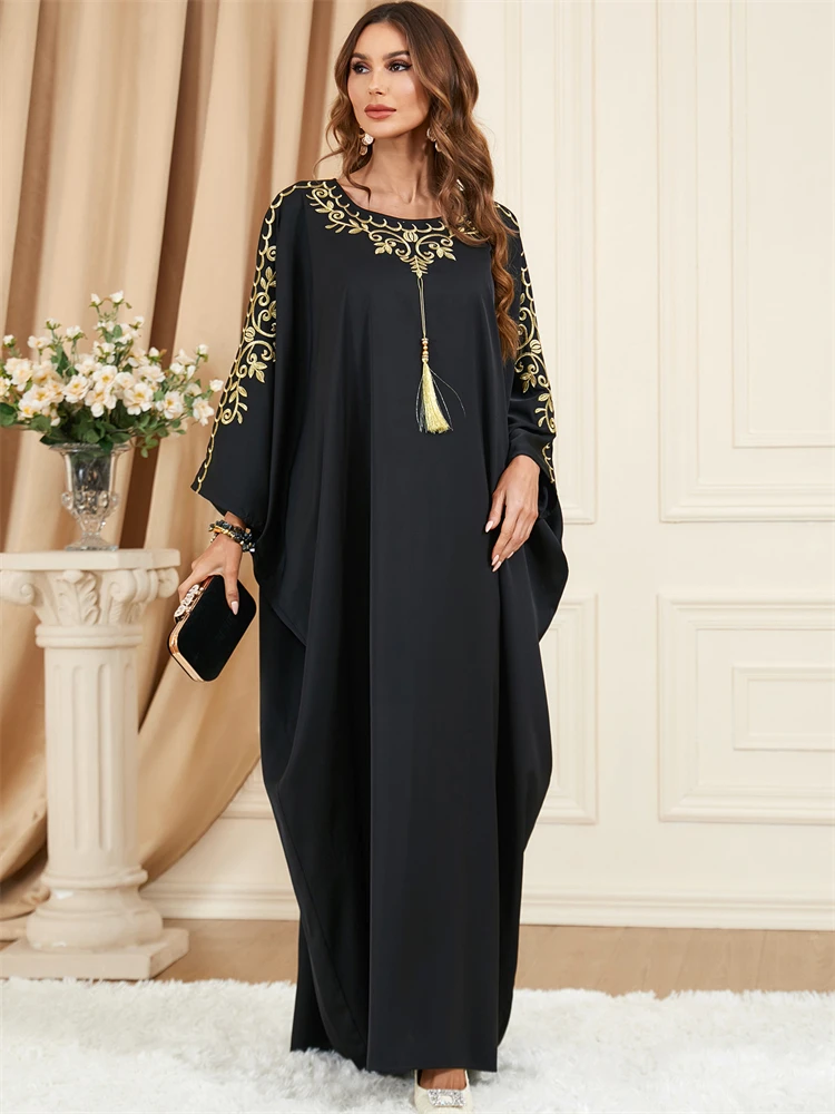 

Ramadan Eid Dubai Black Muslim Abaya Turkey Islam Arabic Abayas For Women Kaftan Modest Dress Kebaya Robe Femme Musulmane