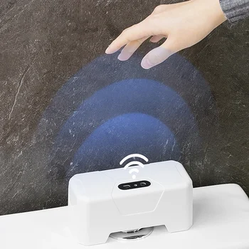 Touchless Smart Toilet Flush, botão automático, sensor infravermelho inteligente, interruptor impermeável no toque para casa 1