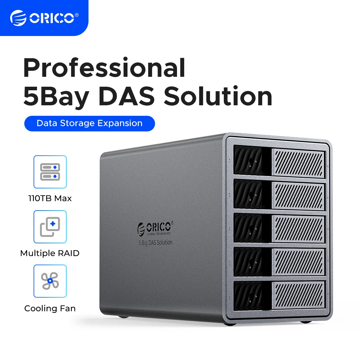 3.5" USB 3.0 5Gbps HDD Docking Station 150W Power Cooling Fan for Professional 5Bay DAS Solution (ProRAID)Series hdd docking station