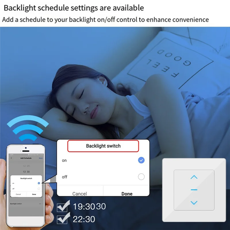 A7THK-Touch 디자인 Wifi 스마트 커튼 스위치는 Alexa Google용 전동 커튼 및 롤러 블라인드와 함께 작동합니다.