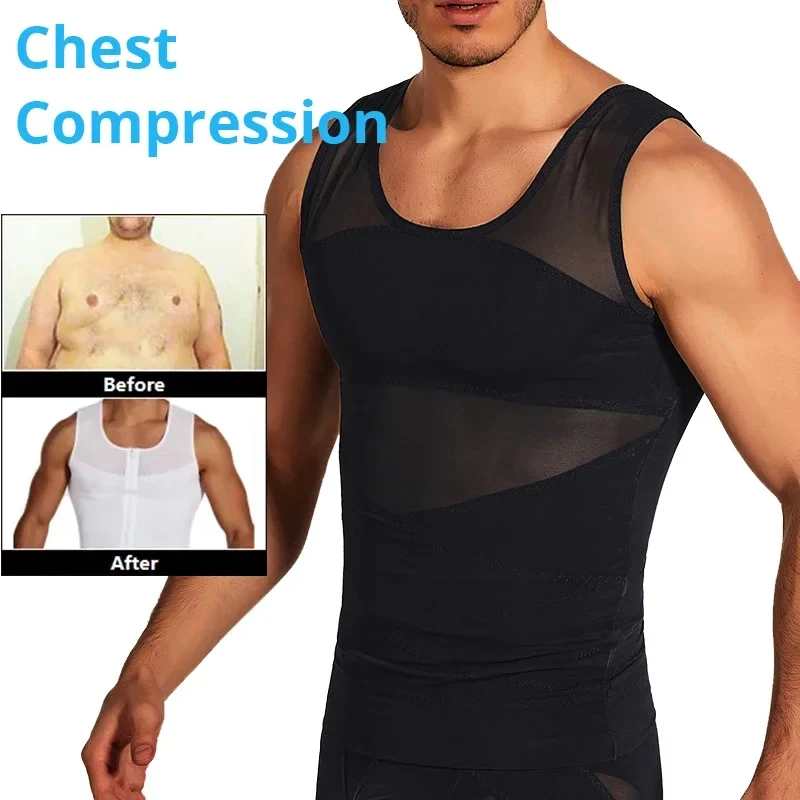 Herren Body Shaper Taille Trainer Weste Korsett Tank Tops Unterhemd Bauch Abnehmen Shapewear Fat Burn Fiess Anzüge_voghion.com