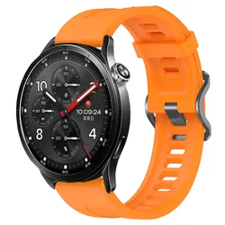 Enhanced Silicone Sport Strap - 22mm Replaceable Correa, Vibrant Color Edition - Xiaomi Watch 5 (Orange)