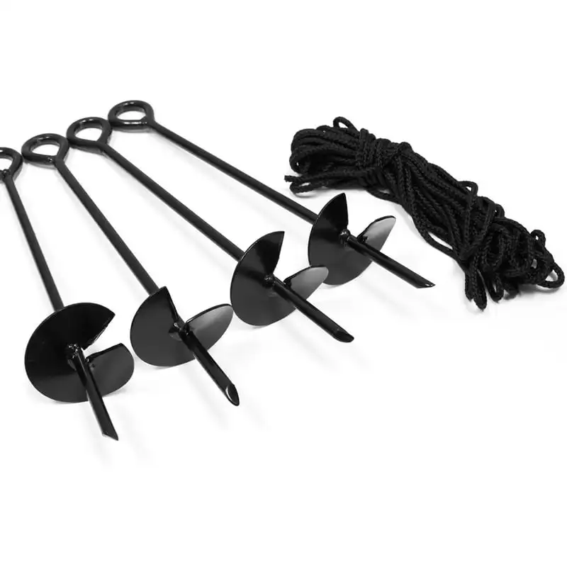 

4-Piece Kit,15-inch Auger Style w/Rope, Black, A4100