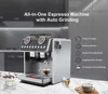 Luxury 20 Bar Pressure Espresso Coffee Machine Double Boiler Bean Grinder Semi-Automatic 2.5L Water Tank Electric Coffee Maker 2