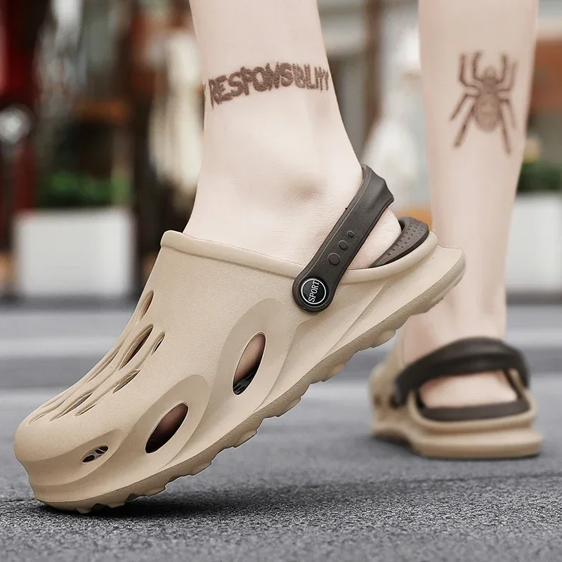 Mixed Color Shoes for Summer Beach Zapatillas Hombre Clogs Men Sandals EVA Lightweight Unisex