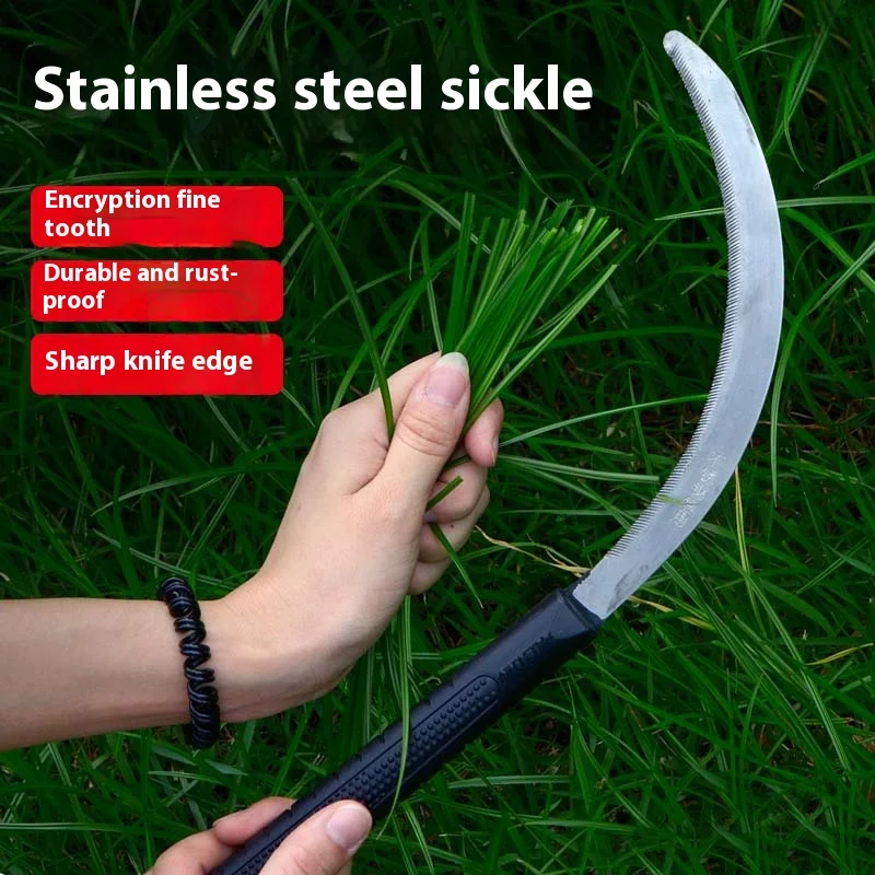 Compact Garden Scythe-Lightweight Mowing & Weeding Tool for Easy Harvesting and Yard Maintenance