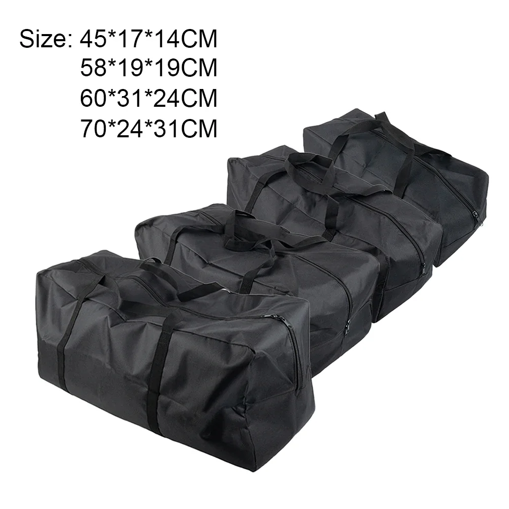 Sac De Transport Pliable Grande Capacité – Idéal Tente Et Camping, Noir 75x26x26 Cm