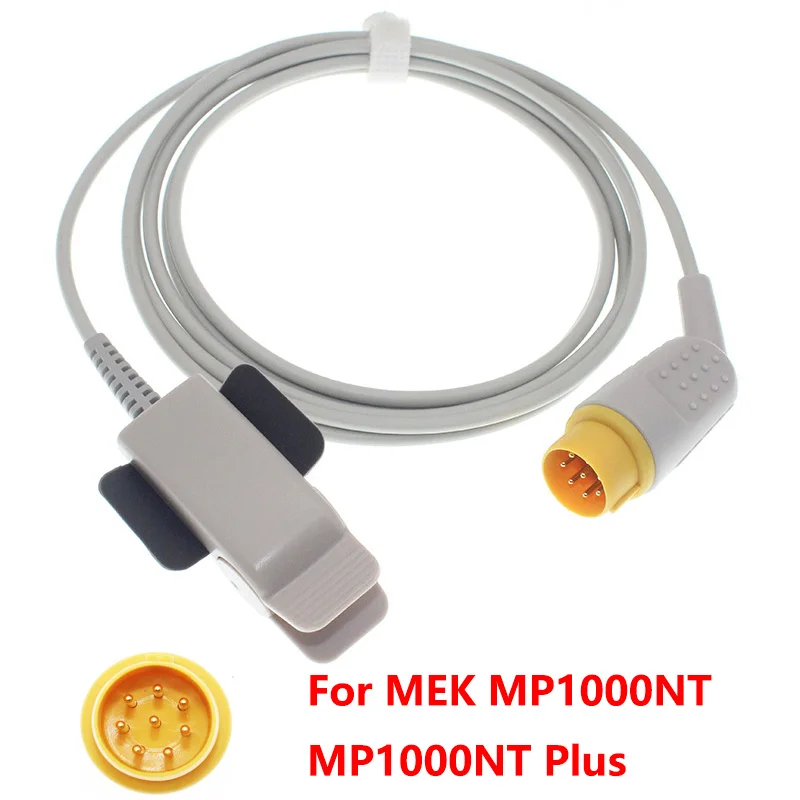 

Compatible With Spo2 Sensor Of MEK MP1000NT/MP1000NT Plus Patient Monitor,8pin 3m Adult/Child/Neonate/Finger/Ear Oximetry Cable.