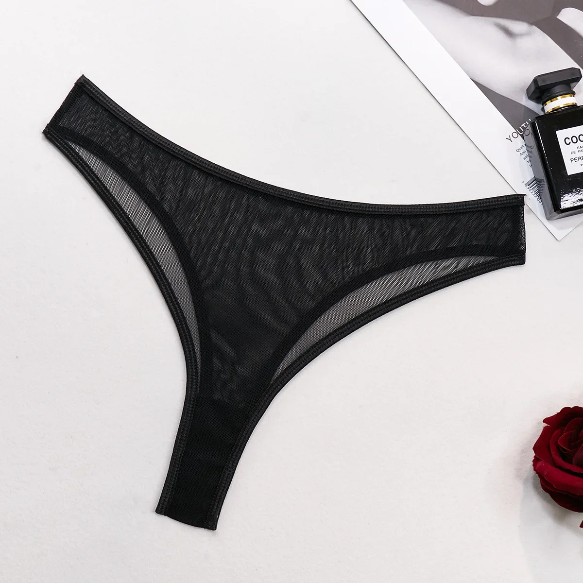 Seductive Chain Lingerie Four Piece Set 25