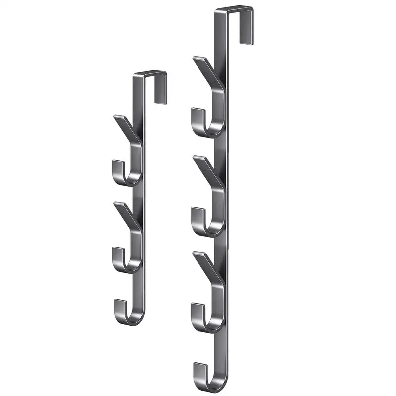 Door Hanger Clothes Hanging Carbon Steel Sturdy Over The Door Hooks Versatile Clothes Hanger Home Storage Organization Hooks