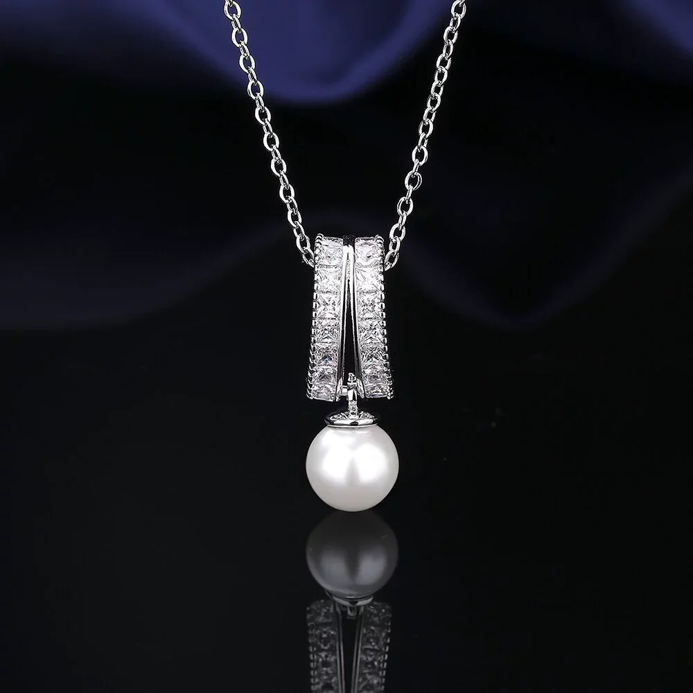 Sterling Silver Pearl Jewelry Set 2