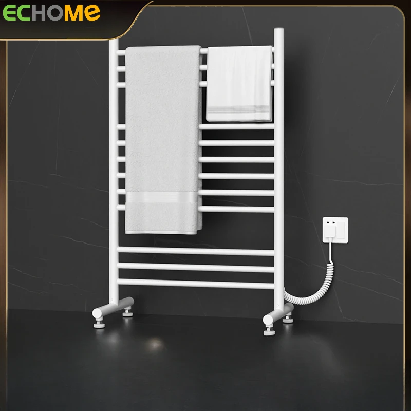 

Echome Electric Towel Rack Space Aluminum Towel Warmer Floor-mounted Intelligent Heating Dryer Towel Rod Bathroom Accessories