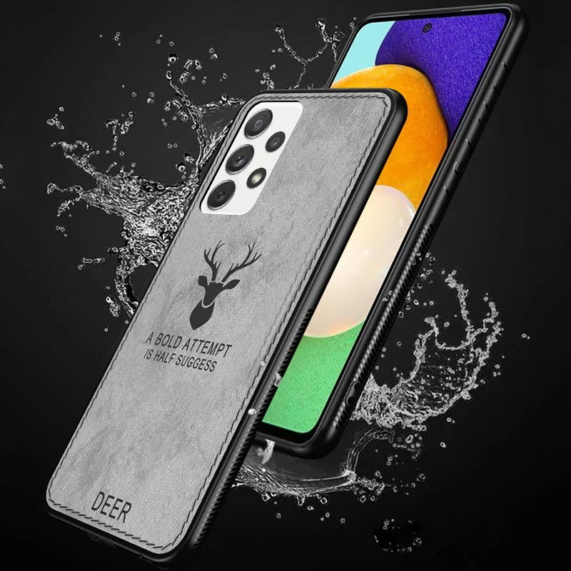 Luxus Stoff Stoff Hülle für Samsung Galaxy S22 S21 S20 FE S10 S9 S8 Plus Note 20 Ultra 10 Pro A51A52 A71 4G A32 A72 Cov_voghion.com