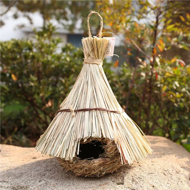 Nichoirs en bois à 6 trous, fournitures décoratives, cabane à oiseaux  naturelle, Cage à oiseaux suspendue pour Patio, pelouse, décoration  extérieure de la maison - AliExpress