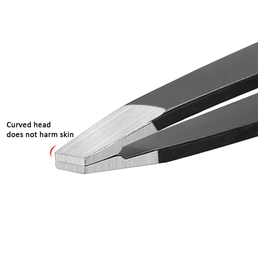 4pcs set Stainless Steel Tweezer Set Eye Brow Clips multifunctional Fine Hairs Puller for Facial Hair Removal and Splinter Remov 2