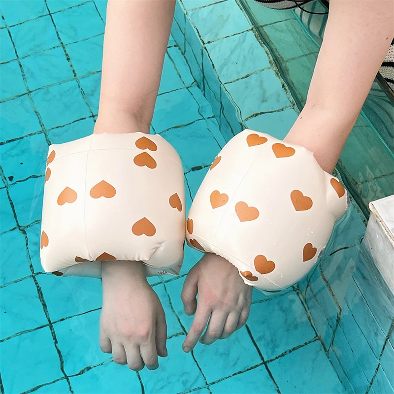 1 pair  Cartoon printing Swimming Arm Floaties， Inflatable Swim Arm Bands Floater Sleeves for Adults and Kids 4