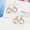 Fairy Tales Cute White Rabbit Alice in Wonderland Clip Earrings Non No Piercing Ear Hole Fairy Round Branch Clips on Earrings 5