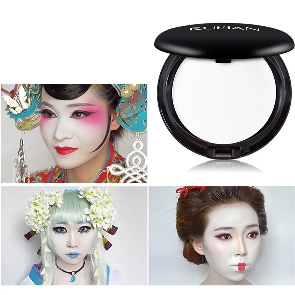 

1 Box White Waterproof Face Concealer Cream Cosplay Zombie Make-Up Loose Powder Opera DIY Facial Full Coverage Foundation