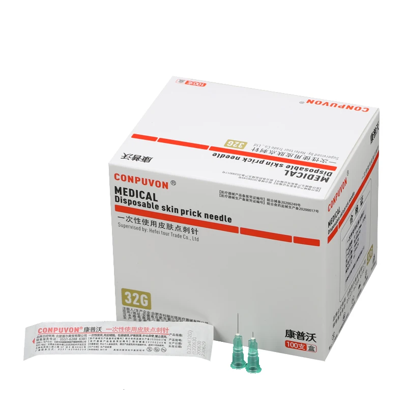 

100PCS/LOT 32G 4mm needle Piercing Transparent Syringe Injection glue Clear Tip Cap ForPharmaceutical injection needle 32G 13mm